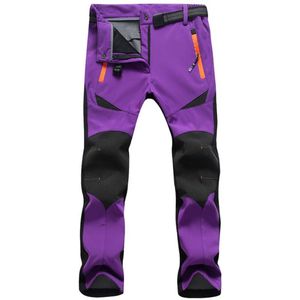 Geïsoleerde Gevoerd Camping Sneeuw Outdoor Wandelen Klimmen Vrouwen Ski Broek Sneldrogende Winter Softshell Winddicht Waterdichte Warme Fleece