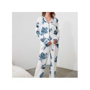 Trendyol Bloem Patroon Geweven Pyjama Set THMAW21PT0376