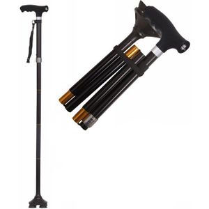 Geen Slip Licht Wandelstokken Handig Telescopische Opvouwbare Cane Draagbare Wandeling Walker Een Stok Intrekbare Multifunctionele Oude