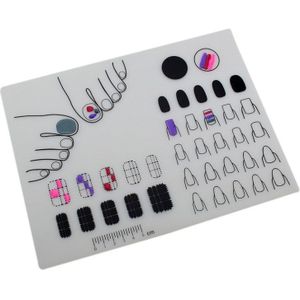 Opvouwbare Praktische Nagellak Silicone Hand Kussen Houder Pad Sticker Nail Art Manicure Gereedschap Nail Mat Manicure Tafel