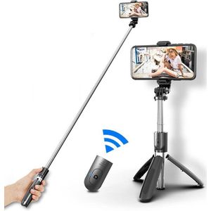Bluetooth Selfie Stok Statief Monopod Voor Xiaomi Redmi Huawei Iphone 11 Samsung Smartphone Telefoon Selfiestick Standhouder
