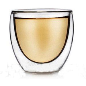 80/250/350/450 Double Wall Creatieve Wijnglas Champagne Whisky Koffie Thee Cup Sap Mokken melk Cafe Cup