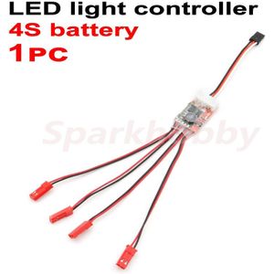 1Pc 20Cm 12V Led Strip Licht Met Jst Plug Connector Blauw/Wit/Rood/Groen 3S Led Night Lights Voor Rc Quadcopter Diy Toebehoren Onderdelen