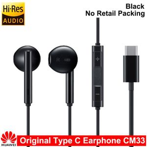 Voor Huawei Oortelefoon Usb Type-C In Ear Hearphone Headset Mic Volume Huawei Mate 20 10 Pro 20X Rs p10 20 30 Honor 7 8 V8