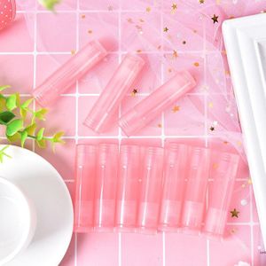 10 Stks/partij 5G Lipstick Buizen Snoep Kleuren Lip Tubes Containers Transparant Lege Plastic Lippenbalsem Buizen Lippenstift Case