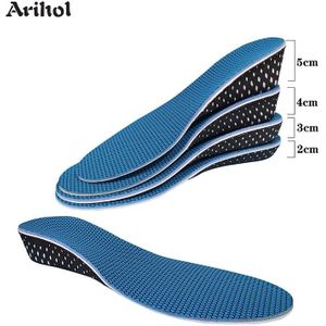 Onzichtbare Memory Foam Hoogte Toename Binnenzool Voor Mannen Vrouwen Toegenomen Lifting Inserts Schoen Liften Lift Inlegzolen (2-5 cm)