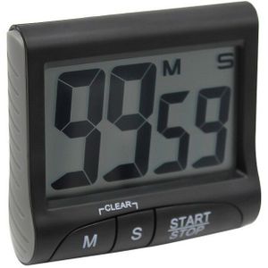 Digitale Kookwekker Grote Luid Alarm Magnetische Achterzijde Stand Met Grote Lcd Display Voor Koken Bakken Sport Games