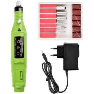 Elektrische Nail Boor Machine Manicure Pedicure Bestanden Gereedschap Kit &amp; Accessoire Nail Polijstmachine Slijpen Beglazing Machine Voor Gel Polish