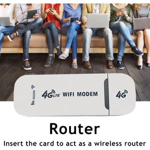 Netwerkkaart 4G Lte Standaard Usb 150Mbps Modem Stok Draagbare Draadloze Wifi Adapter 4G Card Router Voor home Office 150Mbps
