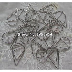 300 Stks/partij 2.5*1.5 Cm Modellering Paperclips Metalen Materiaal Water Shape Gouden Zilver Zwart Gekleurde Bookmark Memo clips