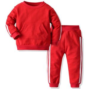 Top En Top Kids Kleding Set Ssport Pak Casual Lange Mouw Sweatshirt + Broek Outfits Unisex Kind Trainingspak Kostuums