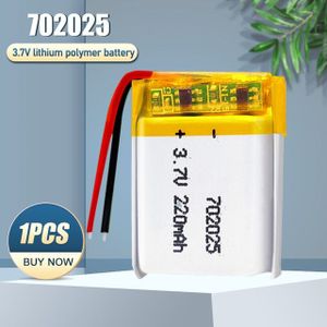 702025 072025 3.7V 220Mah Oplaadbare Li-Polymeer Batterij Voor MP3 MP4 Led Light Dvd Speelgoed Massager Bluetooth headset Speaker Muis