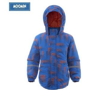 Moomin Oxford winterjas jongens Geometrische jongen uitloper blauw winter Rits jas waterdichte winterjas kids
