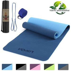 1830*610*6Mm Yoga Mat 6Mm Dik Antislip Ademen Elastische Duurzaam Indoor Oefening Fitness gym Apparatuur Dik Tpe Schuim Yoga Matten