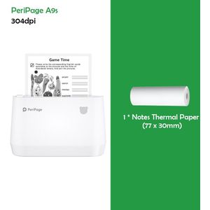 Peripage A9s Mini Draagbare Thermische Printer 304Dpi Pocket Wireless Bluetooth Foto Mobiele Printer Ontvangst Label Maker 56Mm/77Mm