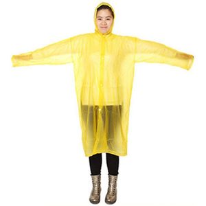 Transparante Regenjas PVC Vinyl Waterdichte Hergebruik Regenjas Outdoor Reizen Runway Hooded Poncho Regen Jassen Mannen Vrouwen Regenkleding