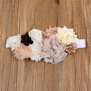 3 stijlen Wit, beige Satijnen Linten Bloem Sjerpriem Photo Prop Baby Kids Riemen Meisjes Bridal Bruiloft Bloem Meisje Riem Accessoires