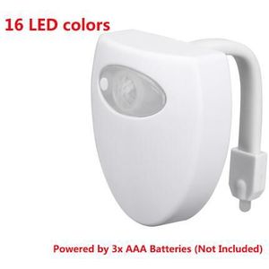 Kleur Oplaadbare LED Wc Licht Smart human Motion Sensor Lamp Badkamer Nachtlampje PIR Automatische Activated RGB Wc licht