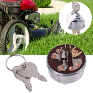 Grasmaaier Tractor Ontsteking Starter Switch Met 5 Termials 2 Sleutels Voor Husqvarna-Roper Toro Noma Scag Tractor