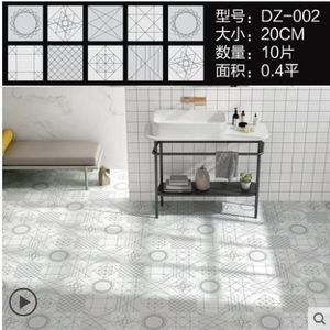 Badkamer Anti-Slip Vloer Tegel Waterdicht Stickers Decoratieve Muurstickers Keuken Vloermat Behang Zelfklevende-10