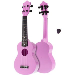 21 Inch Sopraan Akoestische Ukulele Kleurrijke Abs Plastic 4 Snaren Hawaii Gitaar Musica Instrument Voor Kinderen En Muziek Beginners