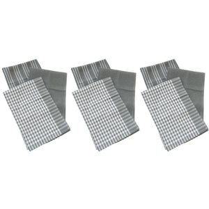 AF88 -9 Stuks/set Van Keuken Handdoeken Klassieke Katoenen Theedoek Vaatdoek Absorberende Haar Machine Servies Thuis