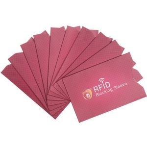 10 Stuks Anti Diefstal Voor Rfid Credit Card Protector Blokkeren Kaarthouder Sleeve Skin Case Covers Bescherming Bankkaart Geval