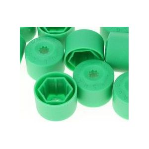 20 Groene Plastic Wiel Lug Moer Caps-Vervangt Voor Vw Golf Bora Magotan