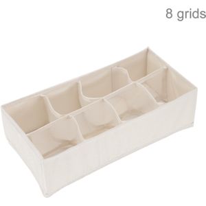 6/8/16 Grid Lade Organizer Oxford Doek Ondergoed Opbergdoos Beige Stropdassen Sokken Beha Opbergdozen Opvouwbare Closet Divider