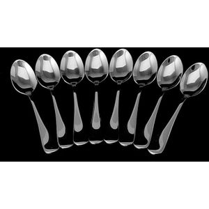 8 Stuks Demitasse Espresso Roestvrij Stalen Lepel Thee Koffie Soep Rijst