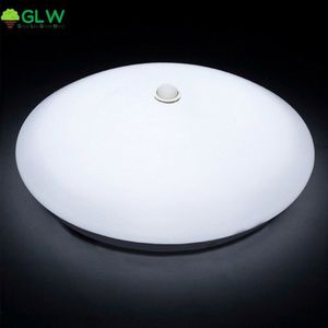 GLW 12W 18W PIR Motion Sensor LED Plafond Verlichting Opbouw Lamparas De Techo voor Gang Trappen Depot kid Kamer Passway