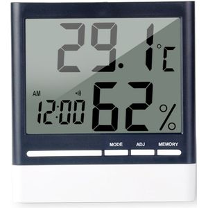 Datum Sensor Temperatuur Monitor Digitale Hygrometer Lcd Display Thermometer Alarm Groot Scherm Multifunctionele Indoor Vochtigheid