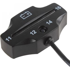 Zwart Mini Rhombic 12V Led Batterij Indicator Voltage Meter Gauge Voor Auto Motorfiets Atv Tractor Trolling Motor