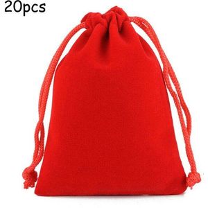 20Pcs Flanel Trekkoord Zak Sieraden Kleine Tas Trekkoord Natuurlijke Jute Zak Jute Bags Koord Zakjes Bags