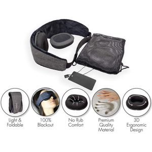 Eye Mask Cover Schaduw Blindfold Verstelbare 3D Ademende Reizen Rest Slapen Dutje Eye Mask Eye Patch Slapen Artefact