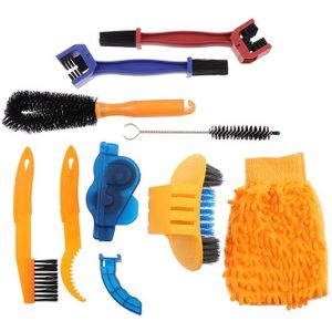 9 Stks/set Bike Chain Cleaner Scrubber Borstels Mountainbike Wassen Tool Set Cleaning Kit Fiets Reparatie Tool Accessoires