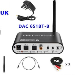 Hdmi-Compatibel Arc 5.1CH Audio Decoder Bluetooth-Compatibel 5.0 Reciever Dac Optische Coaxiale U Spelen Om 5.1ch Dac converter Dac