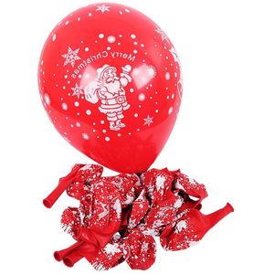 100 Stuks 10 Inch Kerst Decoratie Latex Ballon Kerstman Cartoon Rood Groen Festival Levert Jaar