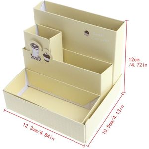 Papier Board Storage Box Voor Stationaire Collection Bureau Briefpapier Make-Up Cosmetische Case Organizer Diy