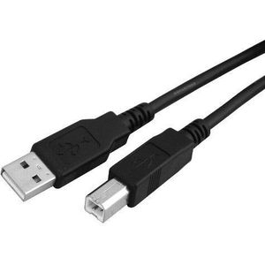 16FT/5 M USB 2.0 A Male naar B Male High Speed Printer Scanner Kabel Zwart