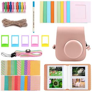 40 Pcs Camera Accessoires Kit Met Pu Case Fotolijst Album Stickers Strap Voor Fujifilm Instax Mini 11 Instant Camera