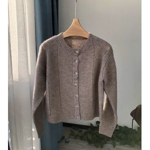Herfst En Winter Vrouwen Trui Alpaca Korte Dikke Gebreide Vest