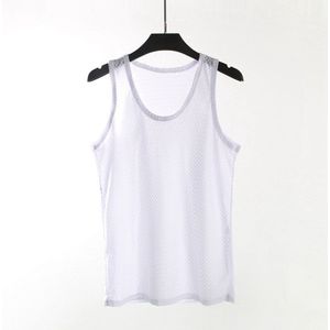 1Pcs Quick Dry Heren Ondergoed Mouwloze Tank Top Effen Spier Vest Hemdjes O-hals Gymclothing T-shirt Mannen Vest