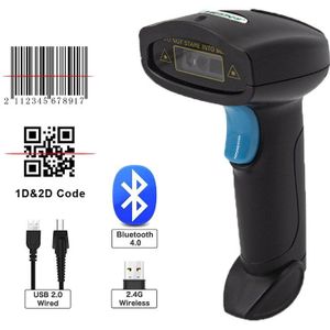 Bluetooth Barcode Scanner Draadloze 1D 2D Qr Code Reader Bluetooth Handheld Scanner Voor Inventaris Pos Terminal Bar Code Scanner