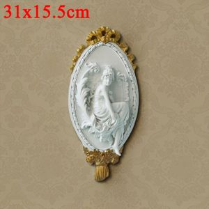 3D Angel Standbeeld Woondecoratie Accessoires 31X15.5Cm Sculptuur Muurschilderingen Kamer Muur Decor Hars Ornamenten Vintage Kunstwerk Ambachten