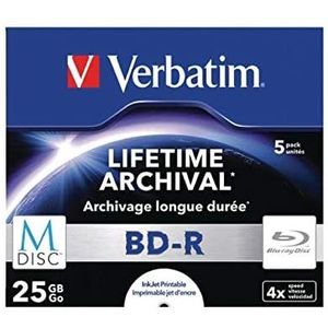 Verbatim 43823 multicolour external data storage, 5 Pack Jewel Case, silver