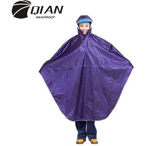 Qian Regendicht Volwassen Multi-Functionele Outdoor Poncho Regenjas Dikker Oxford Materiaal Klimmen Fietsen Reizen Apparatuur Regenkleding