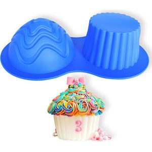 Siliconen Giant Cupcake Mallen Grote Top Hoeden Cakevorm Hittebestendige Bakken Tools H829