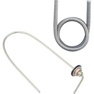 1x Olie Buis Metalen Brandstof Standpijp Zuigen Apparaat Voor Webasto Eberspacher &amp; 1X24Mm Uitlaatdemper Uitlaatpijp