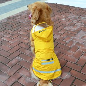 Waterdichte Grote Hond Regenjas Grote Outdoor Jas Mesh Regen Jas Reflecterende Medium Poncho Chubasquero Perro Labrador Regenjas